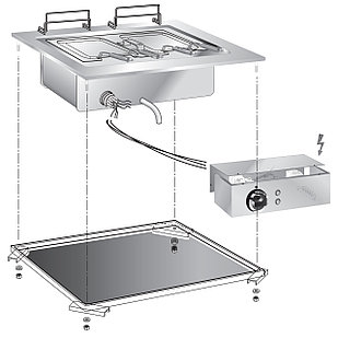 МАКАРОНОВАРКА ВСТРАИВАЕМАЯ 600 СЕРИИ APACH CHEF LINE SLDI6PCE6