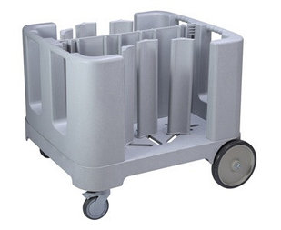 Тележка для тарелок 96,3х90,8см h76,3см, п/э, цвет серый, серия Jiwins JW-ADCS240