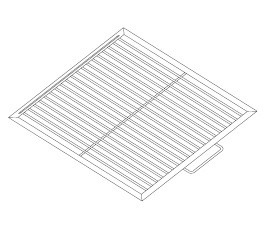 РЕШЕТКА INOX ДЛЯ S80 JOSPER 49,5X51CM 270088, фото 1