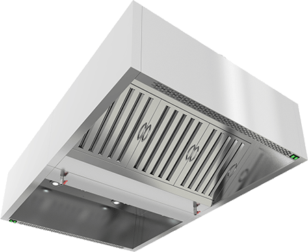 ЗОНТ ВЫТЯЖ.ОСТРОВНОЙ ЗКВОО-14,518 КОРОБЧАТЫЙ, фото 1