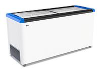 ЛАРЬ МОРОЗИЛЬНЫЙ GELLAR FG 600 С ПРЯМОЕ СТЕКЛО СИНИЙ (ПРОПАН)