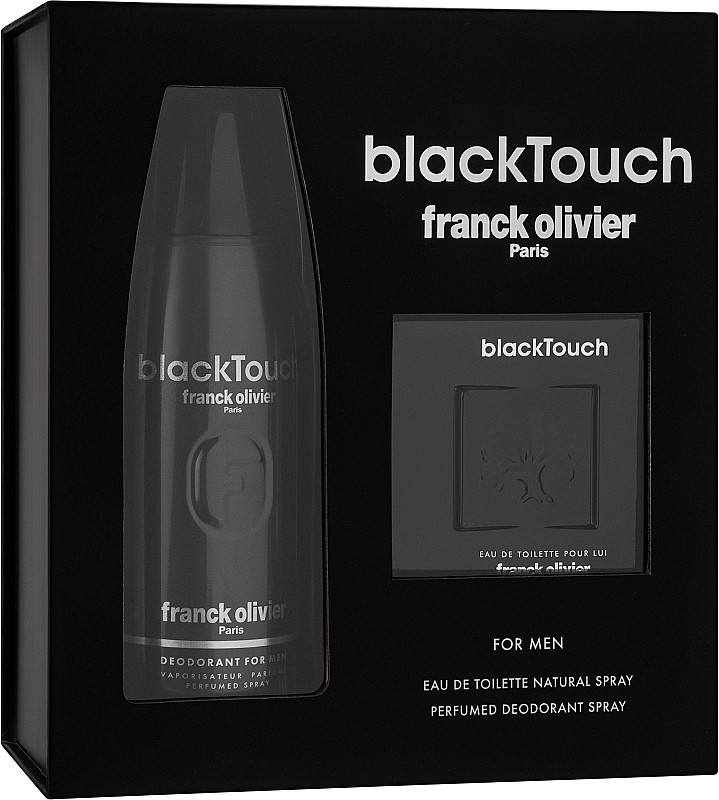 Franck Olivier Black Touch Gift Set edt 100ml+ deodorant 250ml - фото 1 - id-p114779636