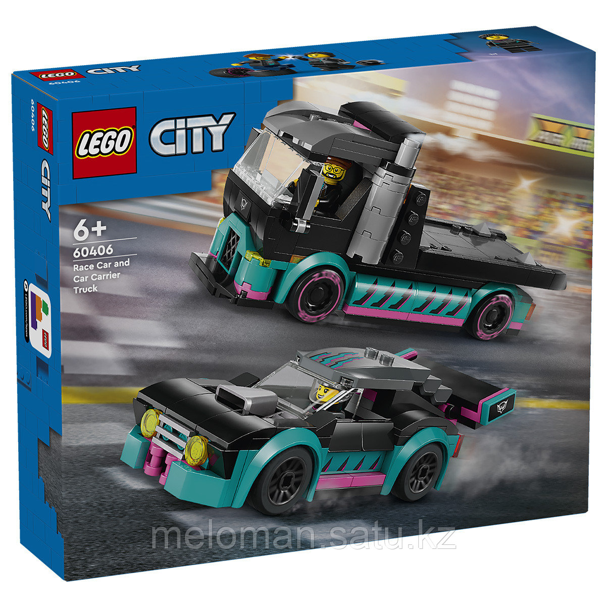 LEGO: Гоночный автомобиль и грузовик-автовоз CITY 60406 - фото 3 - id-p114078932