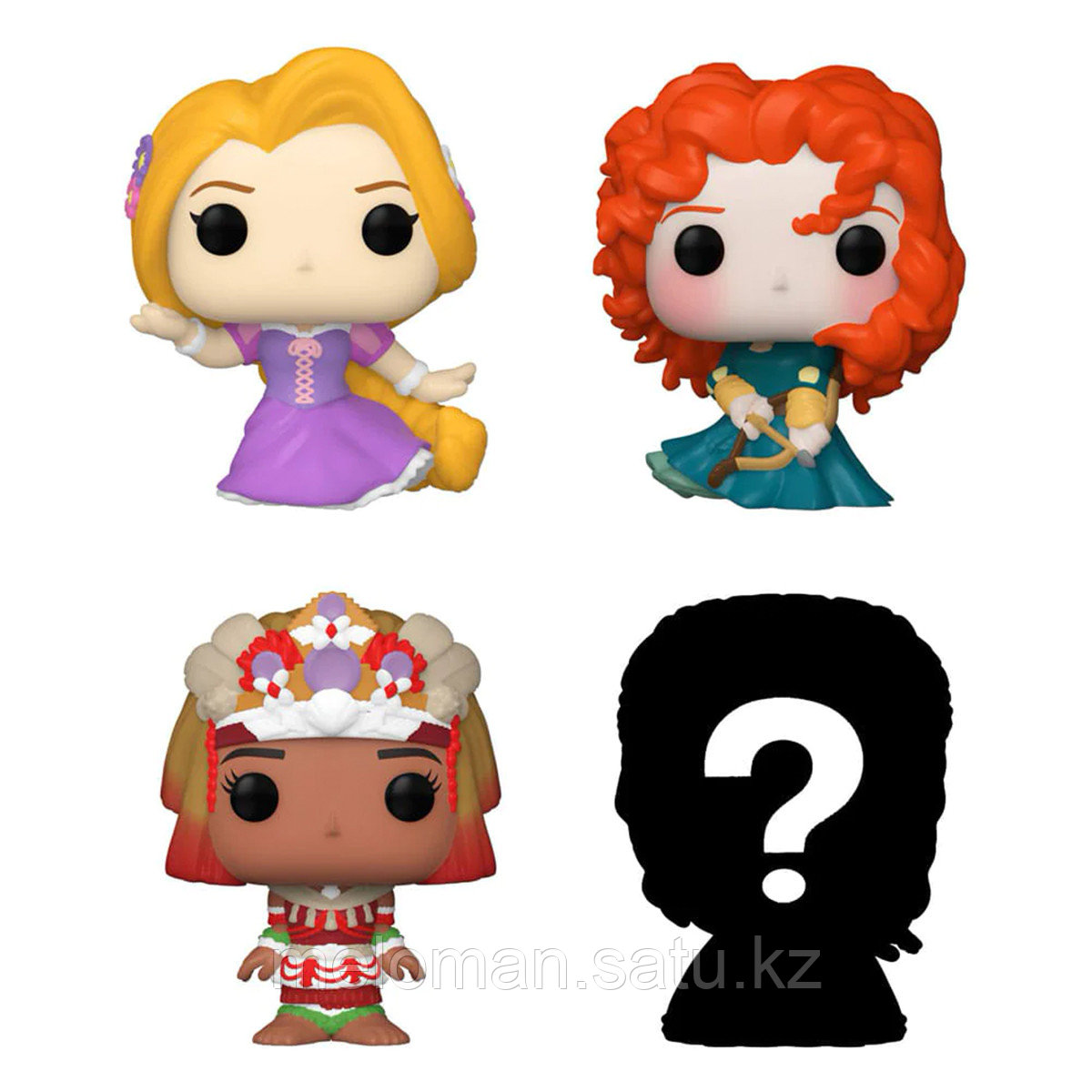 Funko: Disney Princess. Набор Bitty POP: Rapunzel 4PK - фото 1 - id-p113870187