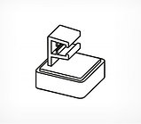 Держатель рамки магнитный под углом 0 градусов MAGNET-00, цвет черный, фото 6