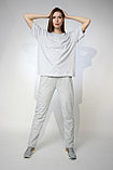 Костюм футболка Oversize Премиум и трико 2-хнитка прямые серый, фото 5