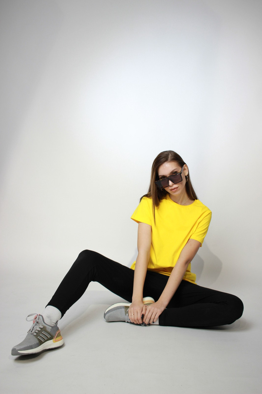 Костюм футболка Classic женская и трико 2-хнитка желтый черный - фото 10 - id-p114783560