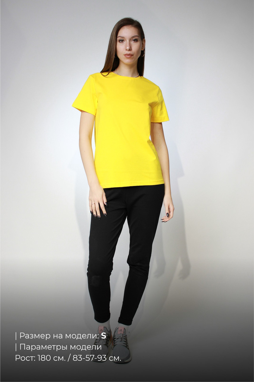Костюм футболка Classic женская и трико 2-хнитка желтый черный - фото 2 - id-p114783561