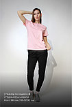 Костюм футболка Classic женская и трико 2-хнитка розовый черный, фото 3
