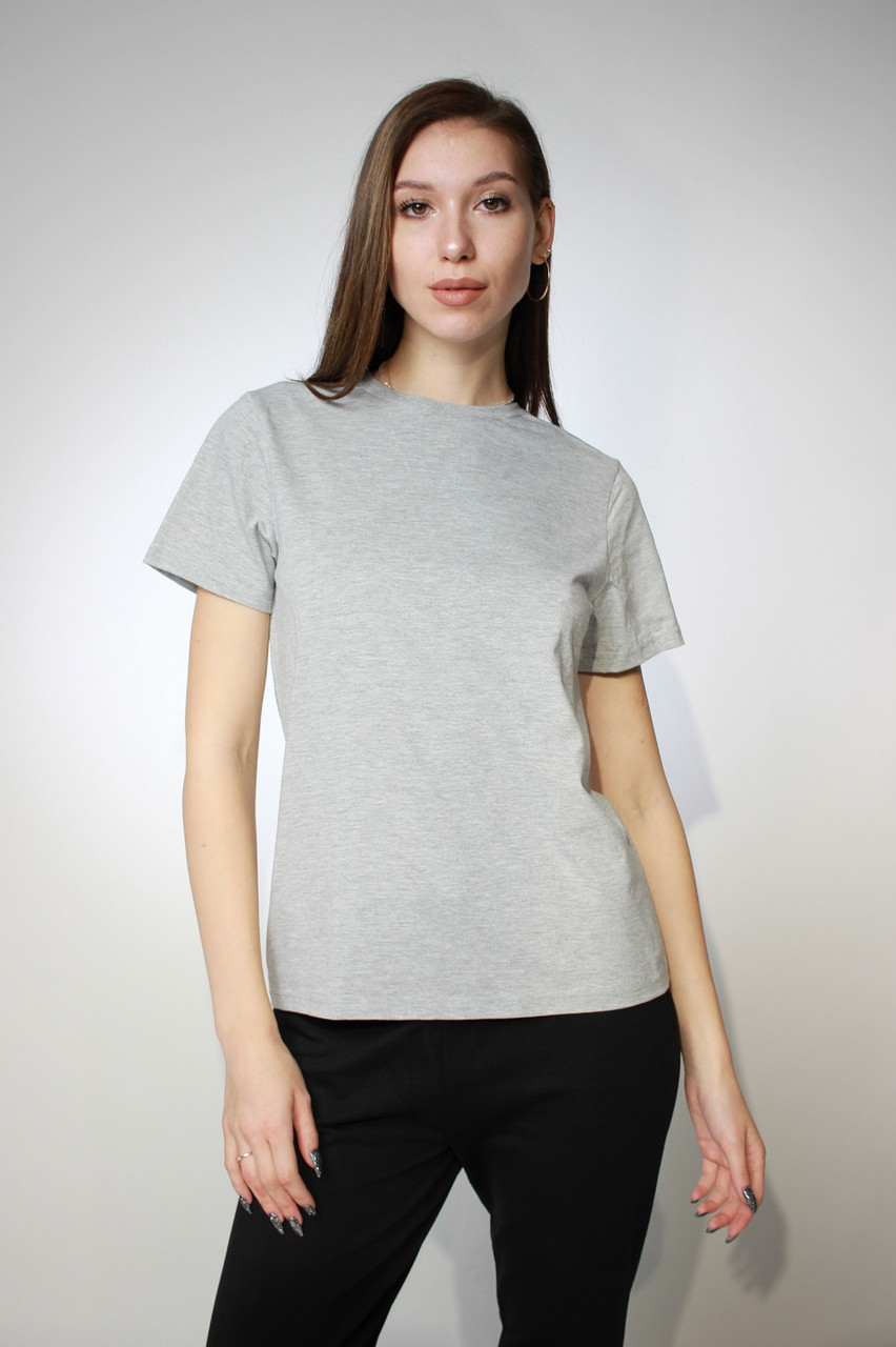 Костюм футболка Classic женская и трико 2-хнитка серый черный - фото 2 - id-p114783569