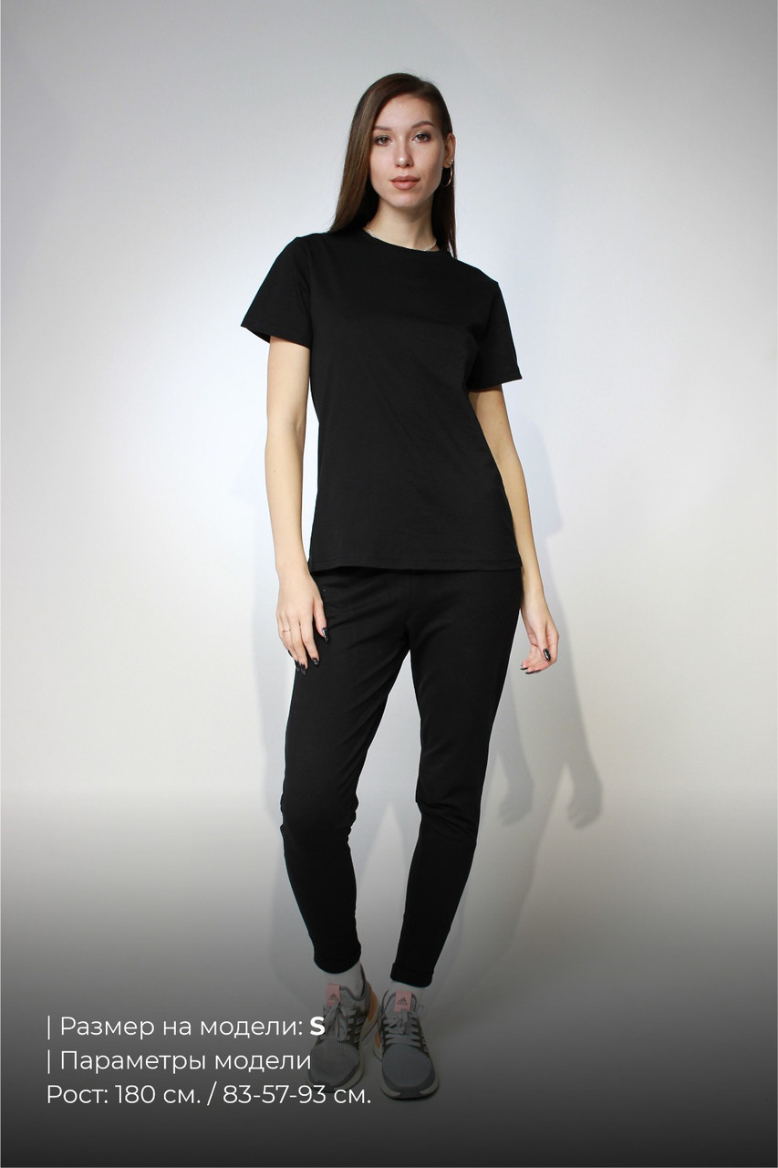 Костюм футболка Classic женская и трико 2-хнитка черный - фото 3 - id-p114783580
