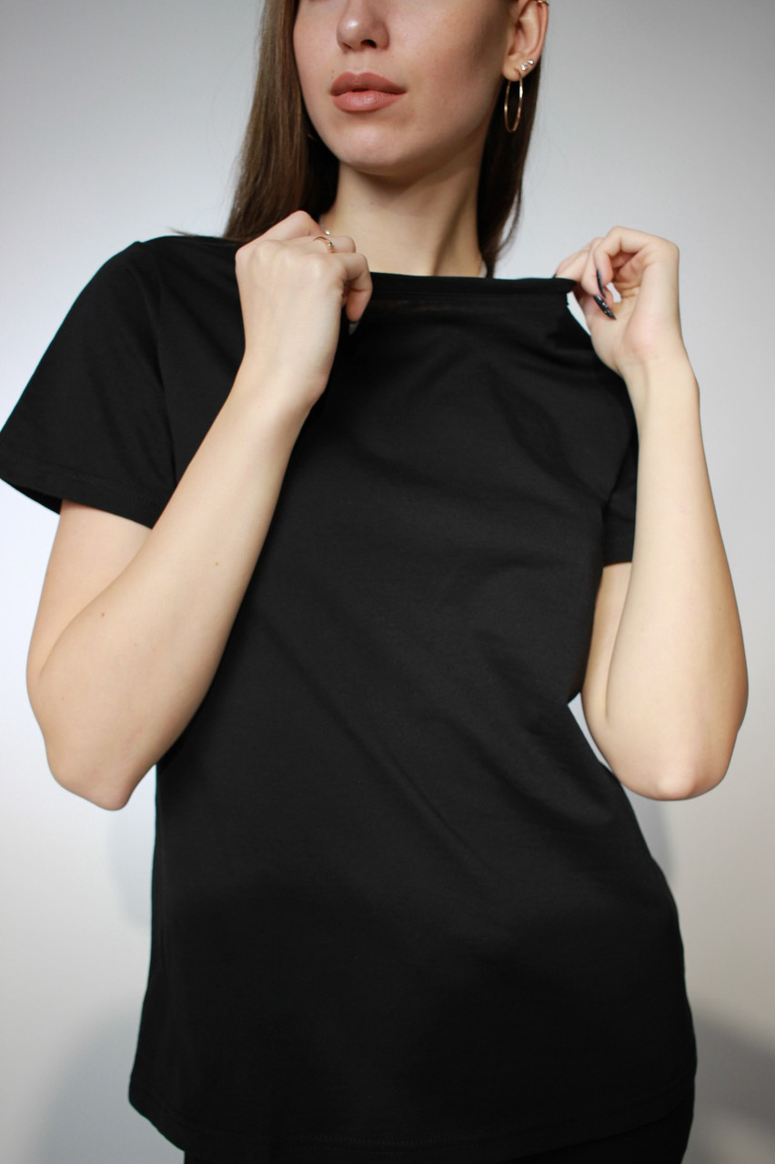 Костюм футболка Classic женская и трико 2-хнитка черный - фото 5 - id-p114783580