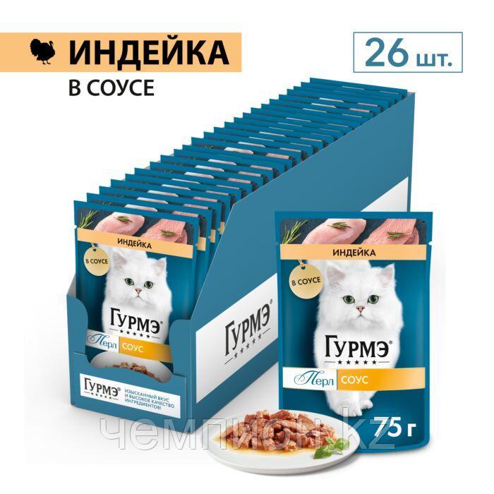 Gourmet Perle Mini Fillets Turkey in Sauce, Гурмэ Перл нежное филе в соусе с индейкой, уп.26*75гр., фото 1