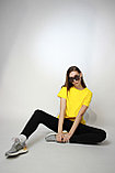 Костюм футболка Classic женская и трико 2-хнитка желтый черный, фото 10
