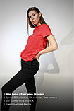 Костюм футболка Classic женская и трико 2-хнитка красный черный, фото 8