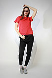 Костюм футболка Classic женская и трико 2-хнитка красный черный, фото 9