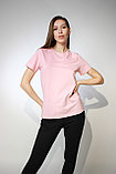 Костюм футболка Classic женская и трико 2-хнитка розовый черный, фото 5