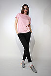 Костюм футболка Classic женская и трико 2-хнитка розовый черный, фото 9