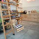 Тейбл тент (менюхолдер) с деревянным основанием (бук) А4, фото 3