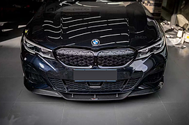 Карбоновая губа переднего бампера для BMW 3 серии G20 2018-2022