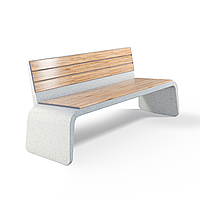 Скамейка уличная из композитного мраморного камня Arhitas Urban Bench Two