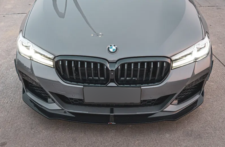 Карбоновая губа переднего бампера для BMW 5 серии G30 LCI 2020-2024+