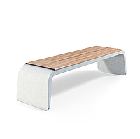 Скамейка уличная из композитного мраморного камня Arhitas Urban Bench One