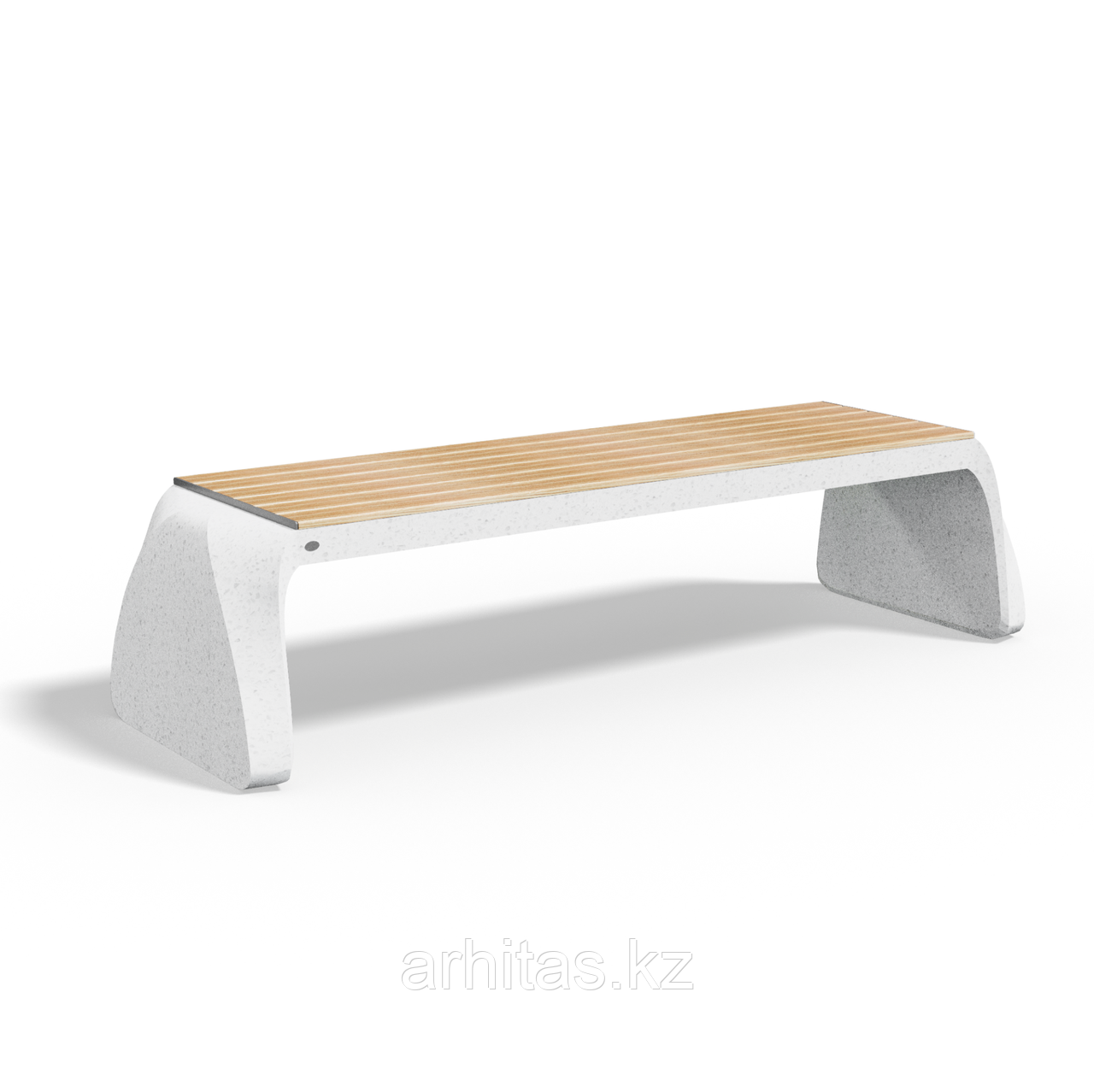 Скамейка уличная из композитного мраморного камня Arhitas Garden Bench One