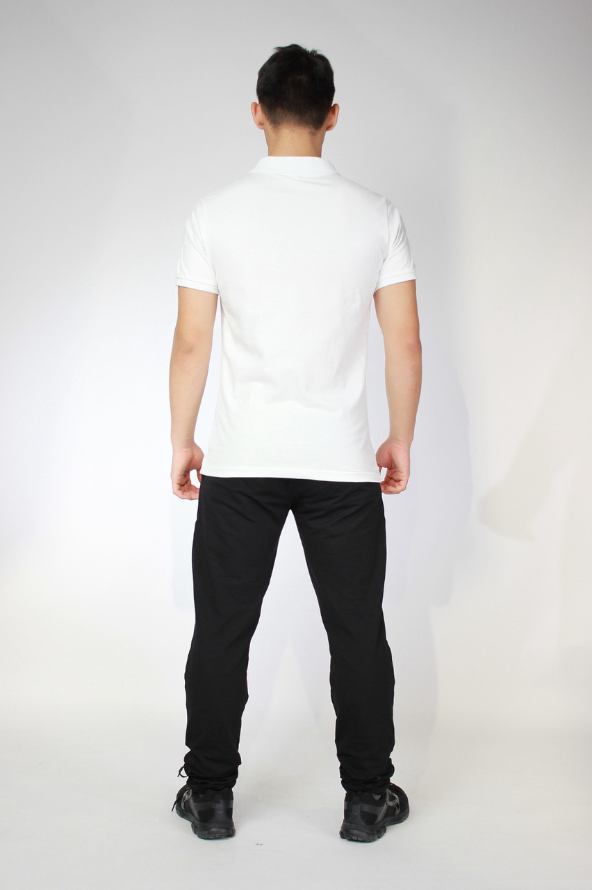 Костюм футболка Polo и трико 2-хнитка белый черный - фото 5 - id-p114784967