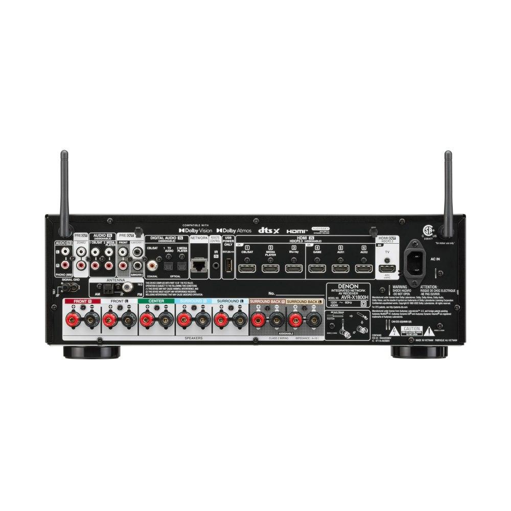 AV-ресивер Denon AVR-X1800H черный - фото 3 - id-p114785410