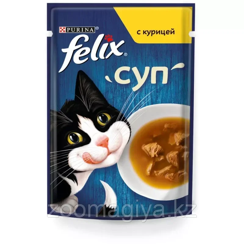 Felix Супы с курицей влажный корм для кошек 48г - фото 1 - id-p114791243