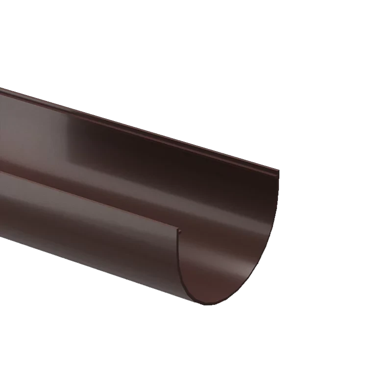 Желоб водосточный 3 м, Docke Standard, цвет шоколад(RAL 8019) - фото 4 - id-p114792716