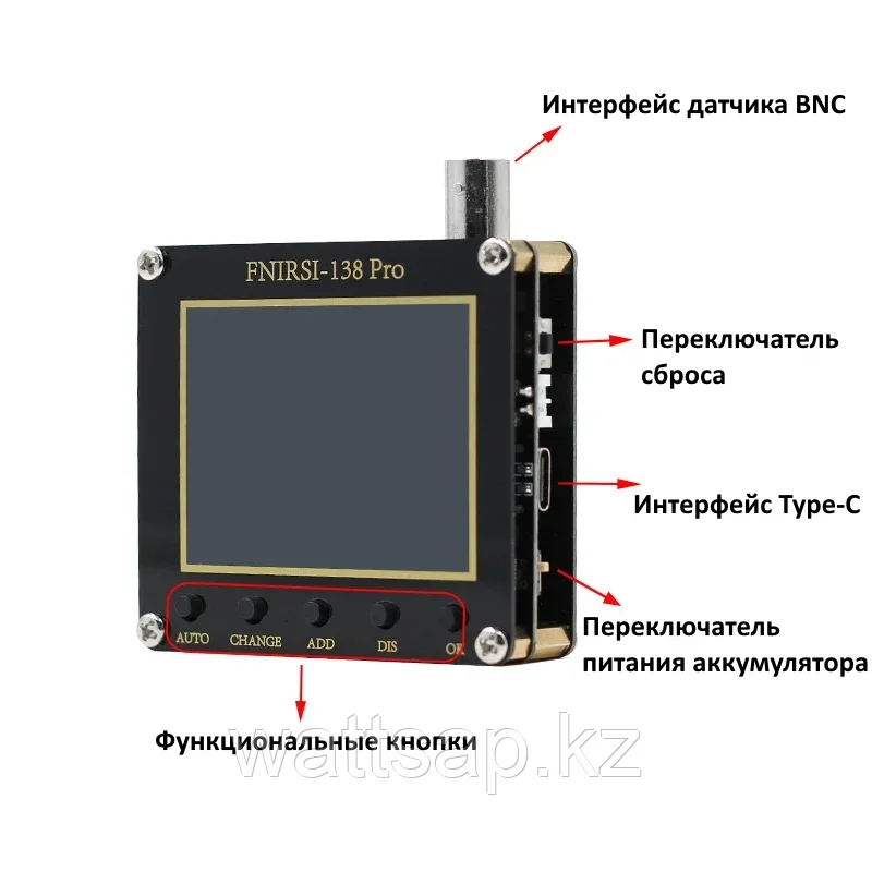 Ручной цифровой осциллограф FNIRSI 138PRO Without Battery Standard - фото 3 - id-p114792789