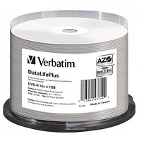 Verbatim Диск DVD-R 4.7Gb 16x Cake Box (50шт) (43744)