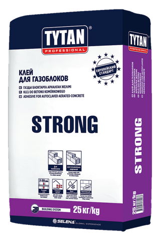 Клей Tytan Strong для кладки газо- и пеноблоков 25 кг, фото 1