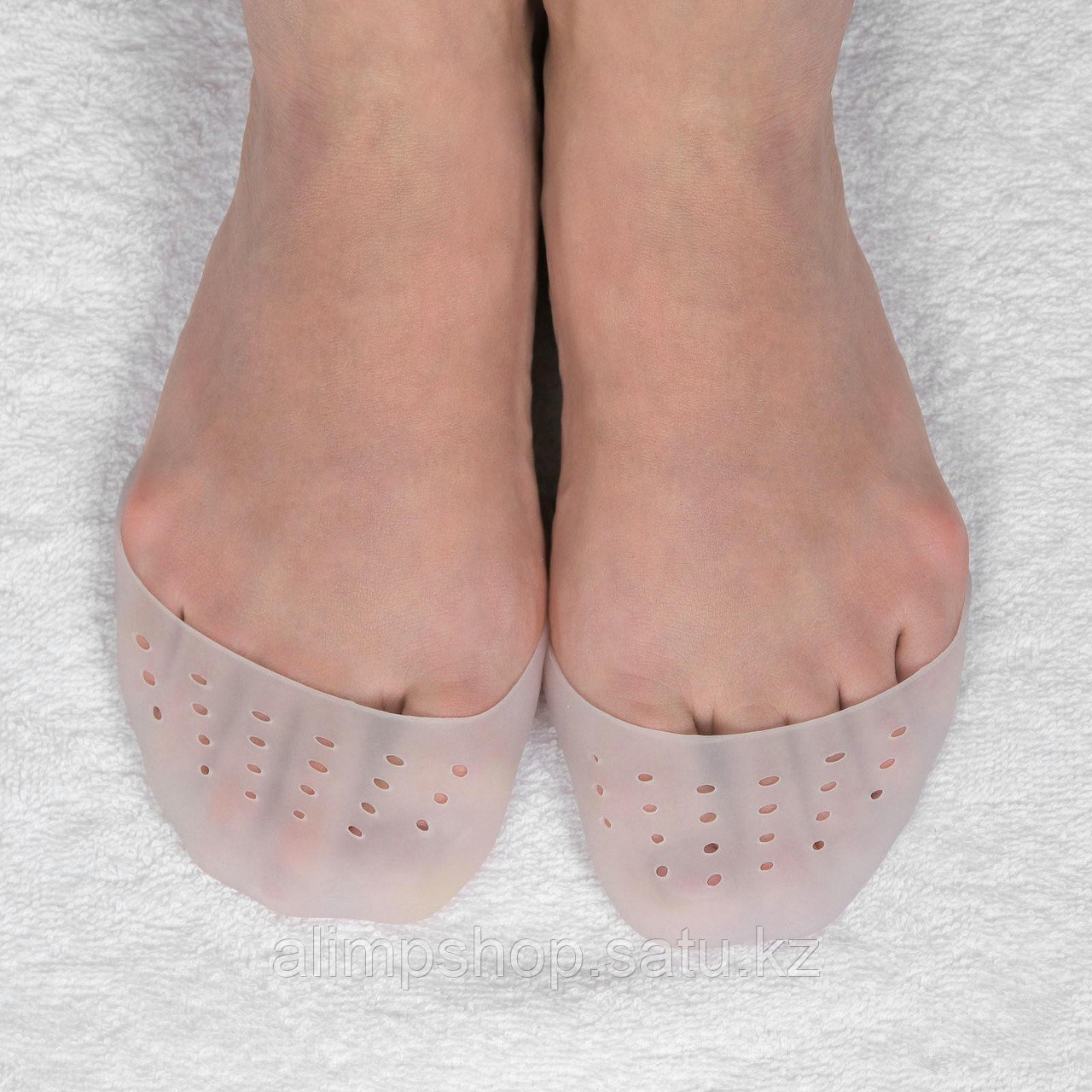 Подследники на пальцы ног, дышащие, силиконовые, 9 × 9 см, пара, цвет белый - фото 1 - id-p114730982