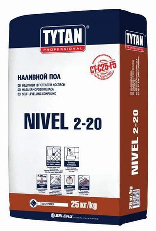 Наливной Пол TITAN NIVEL 2-20 25 кг, фото 2