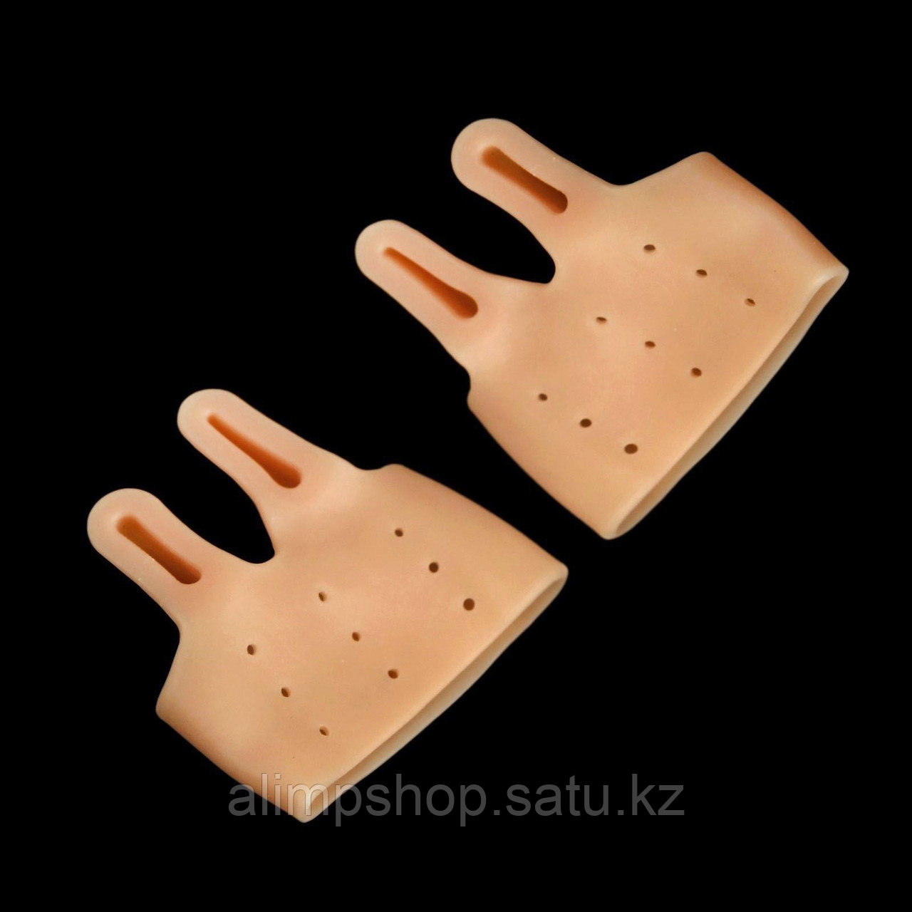 Корректоры-разделители для пальцев ног, на манжете, дышащие, 2 разделителя, силиконовые, 8 × 7 см, пара, цвет - фото 3 - id-p114730970