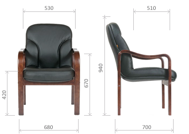 Кресло для посетителей Chairman 658 - фото 4 - id-p114794959