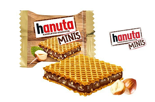 Вафли Hanuta MINIS huzelnuss ореховый крем 10 гр