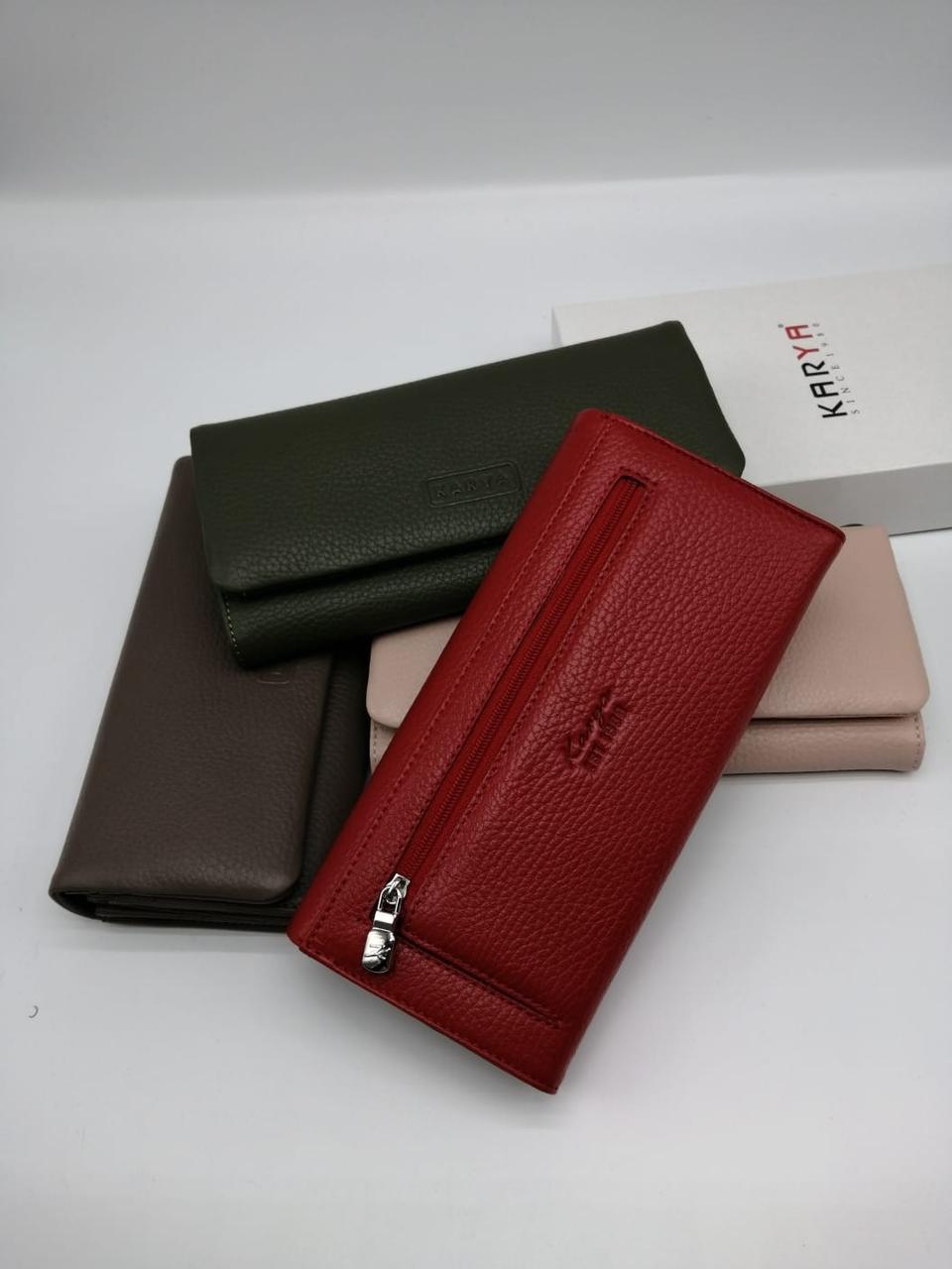 Красный кошелек, кожаный - фото 4 - id-p114822252