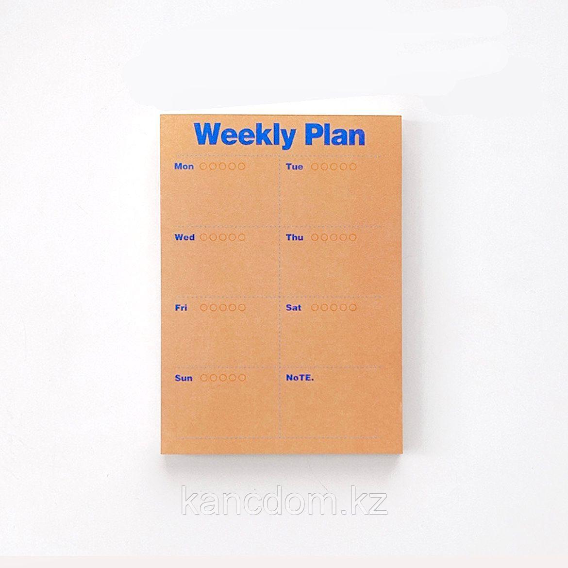 Стикер "Weekly Plan" 50л, 100*140мм