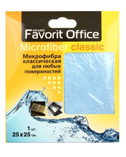 Микрофибра Классическая 25х25 F920020 "FAVORIT OFFICE" для эффективного ухода за любыми поверхност