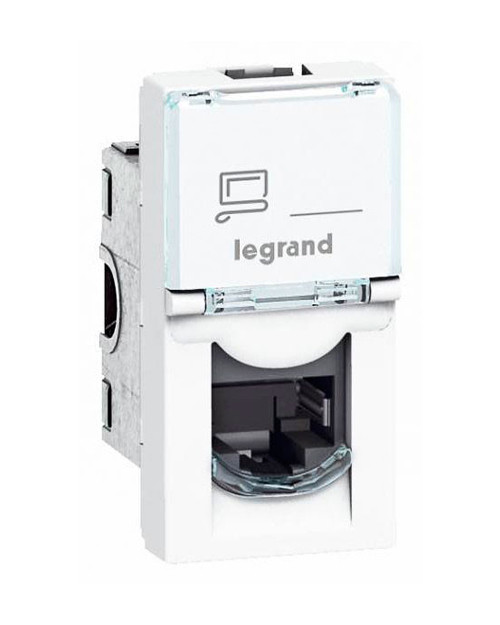 Розетка сетевая Legrand 076561 MOSAIC RJ45 UTP кат6 1мод бел - фото 1 - id-p114871113