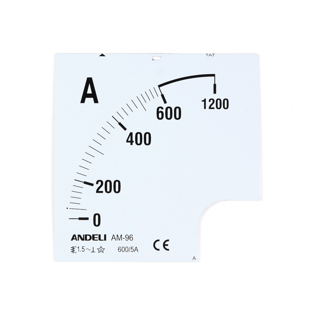 Шкала для амперметра ANDELI 100/5 100/5 96*96 (scale)