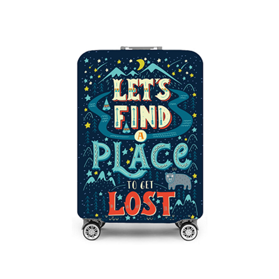 Чехол для чемодана Travelsky Lets Get Lost L 16861BL03 - фото 1 - id-p114871834