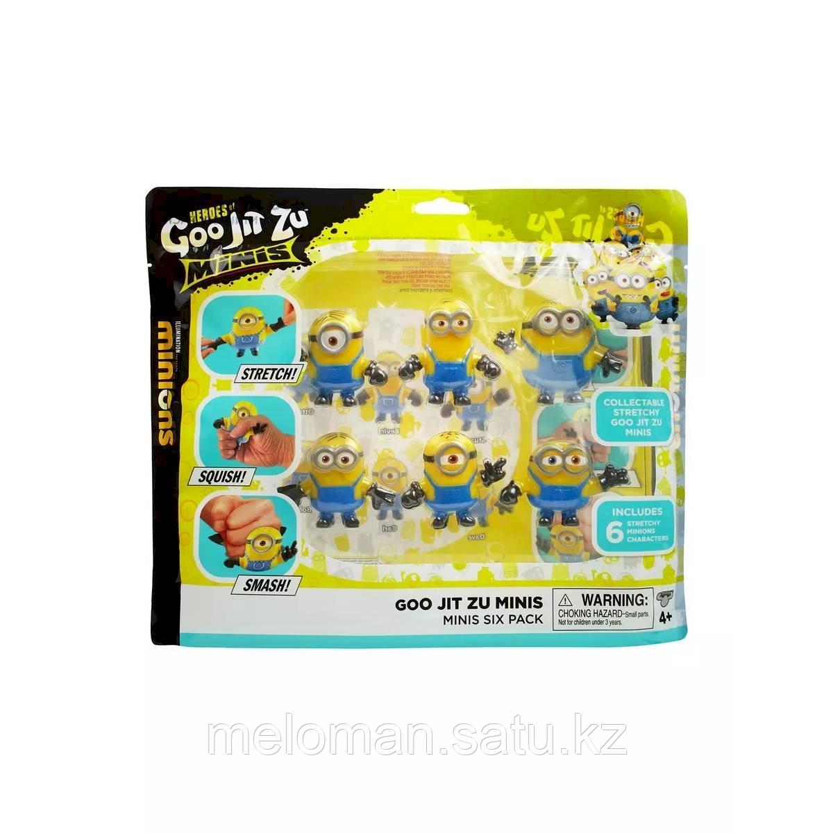 Goo Jit Zu: Minions. Игровой набор из 6 фигурок Миньоны (мини) - фото 2 - id-p114879558