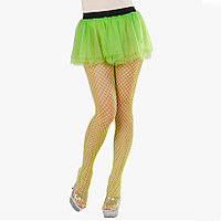 Женские колготки в сетку зеленые