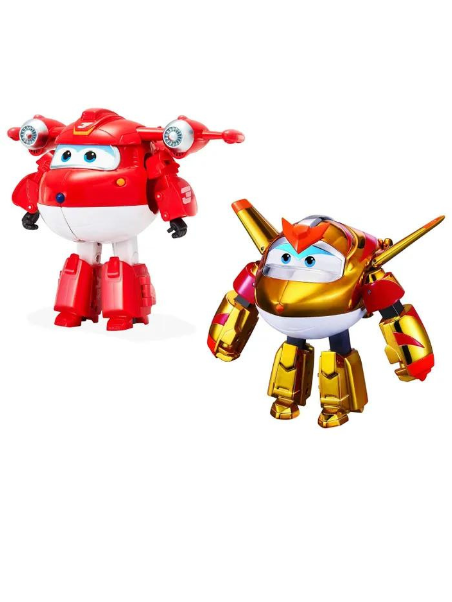 Набор Super Wings Трансформеры Джетт и Голден бой