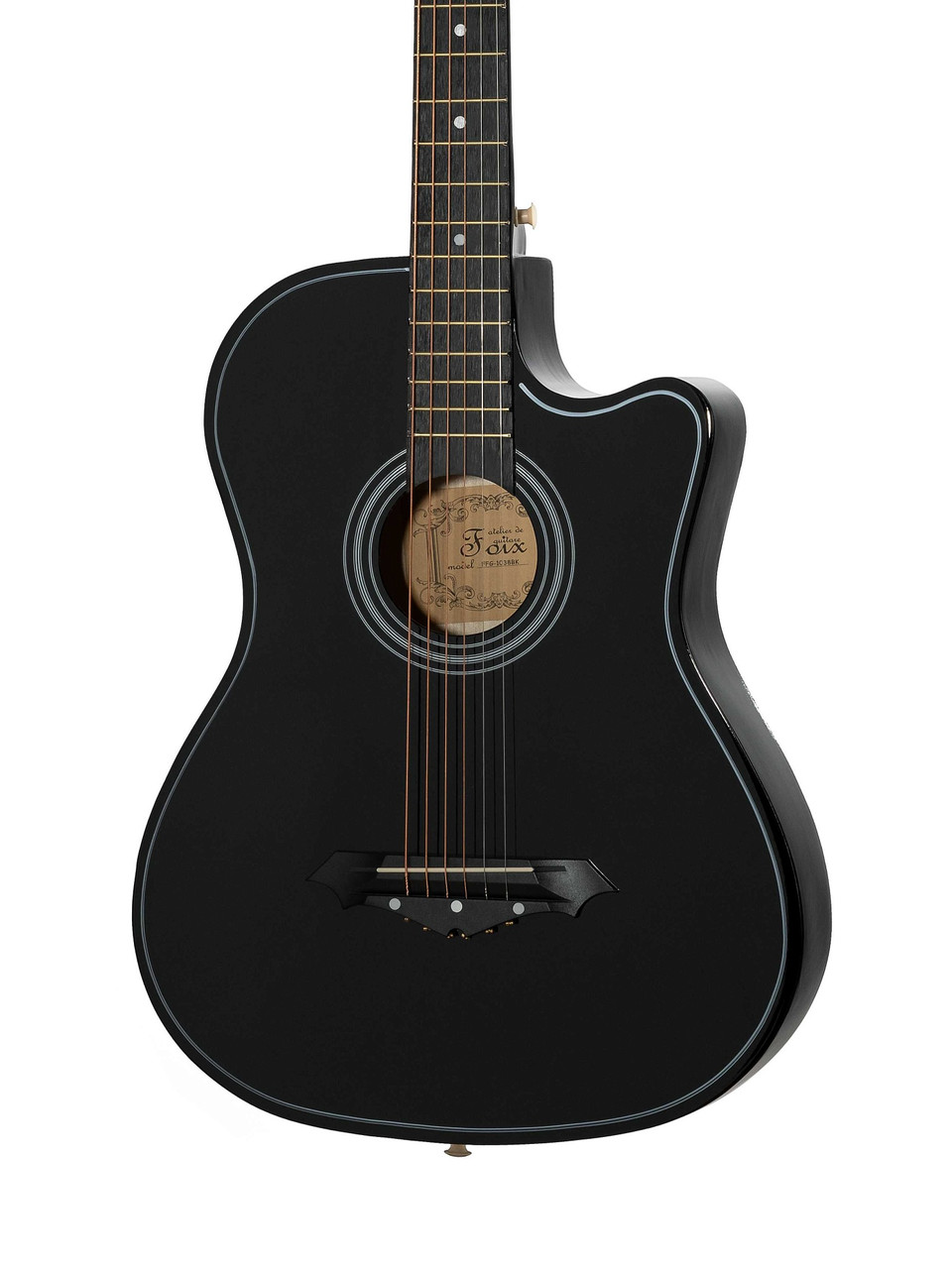 Акустическая гитара Foix FFG-1038BK - фото 3 - id-p75123886